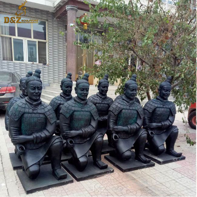 Ancient chinese soldier terracotta warriors garden statues for sale