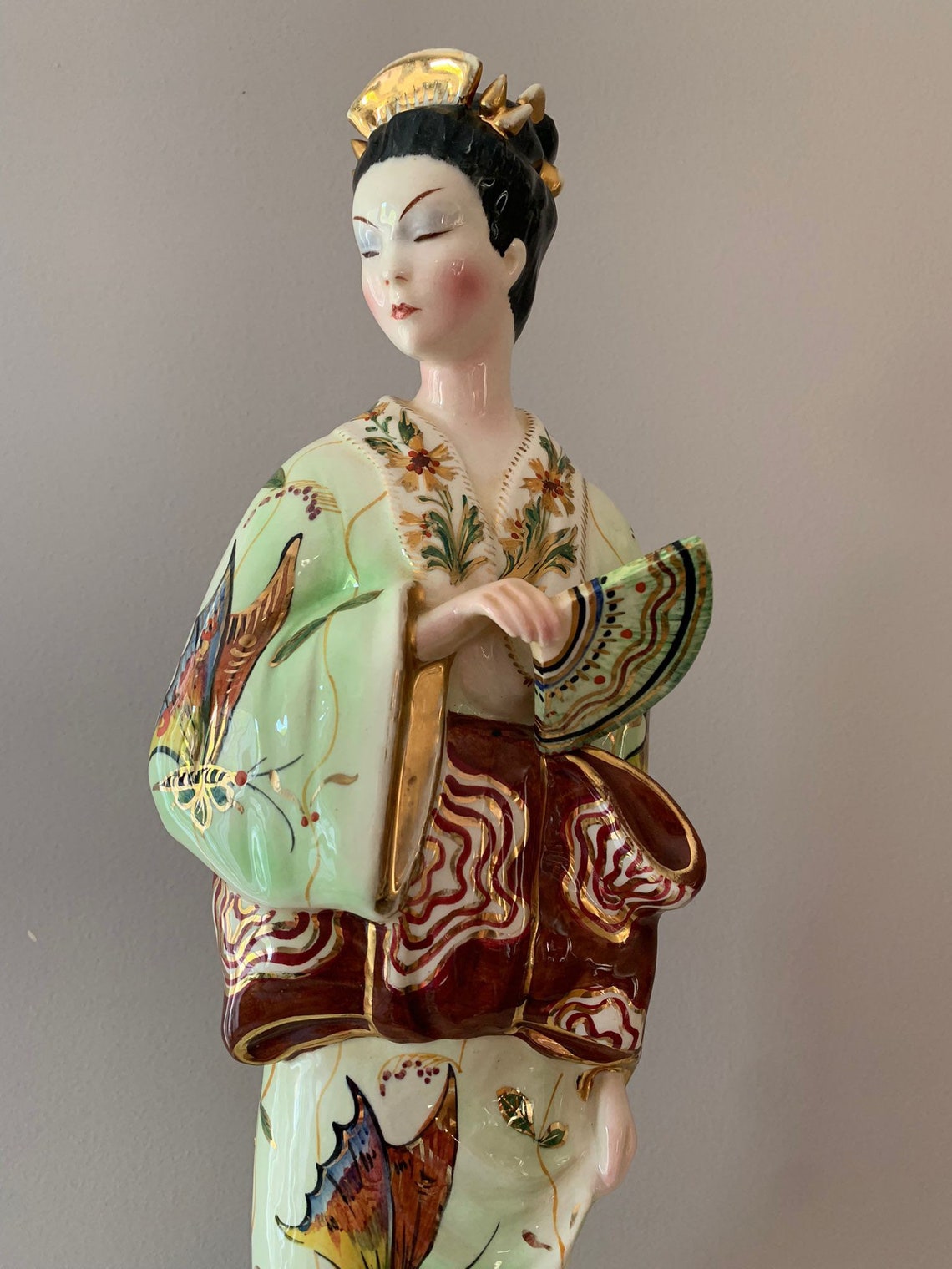 Asian Figurine Chinese Lady Figurine geisha figurine made | Etsy