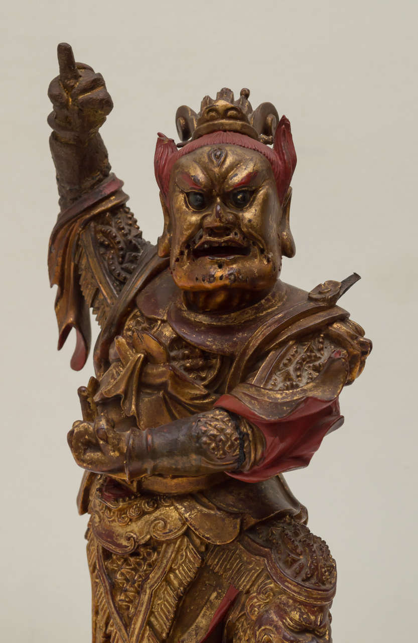 Late Ming Period Chinese Carved Warrior at 1stDibs | ming warrior