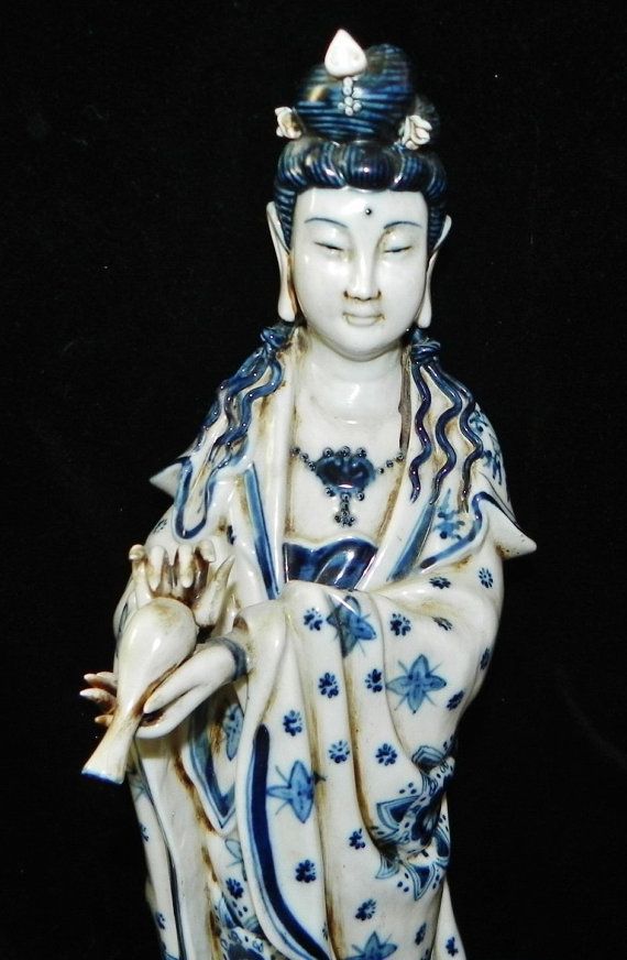 Antique Chinese Kuan Yin Kwan Yin Guan Yin 观音 by UniqueFindsSF Chinese