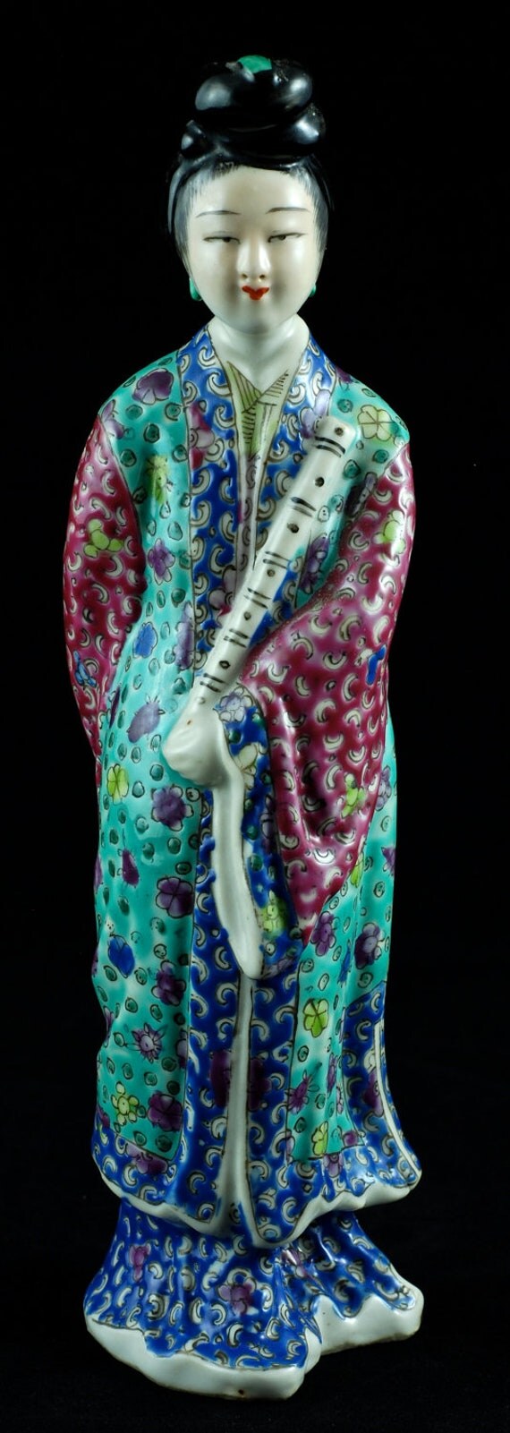 Vintage Hand Painted Chinese Porcelain Figurine