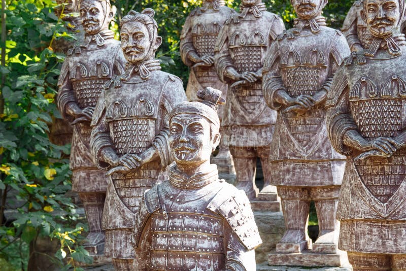 Statues of the Chinese Army Stock Photo - Image of angkor, cambodia