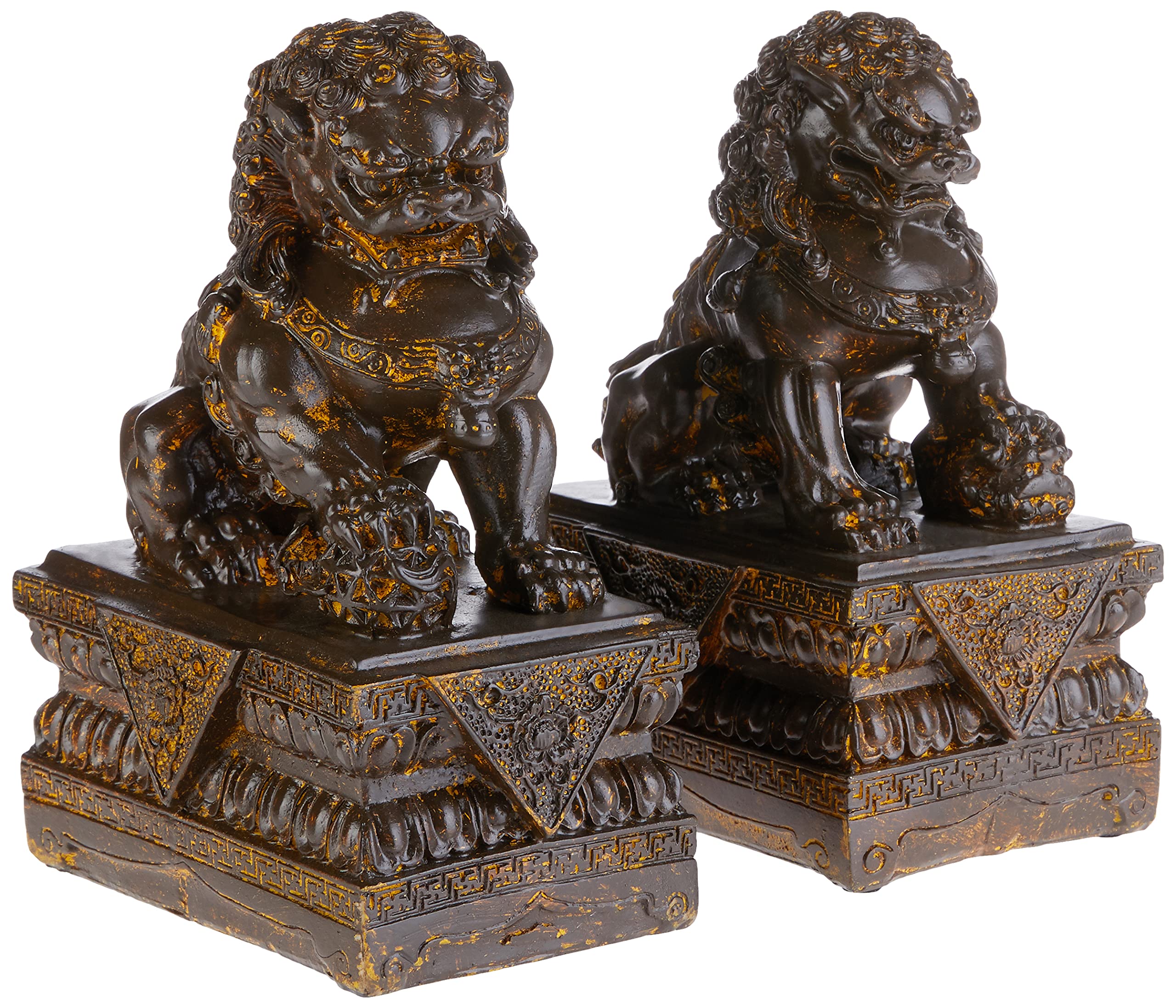 Buy Design Toscano Chinese Guardian Lion Foo Dog Asian Decor Statues, 9