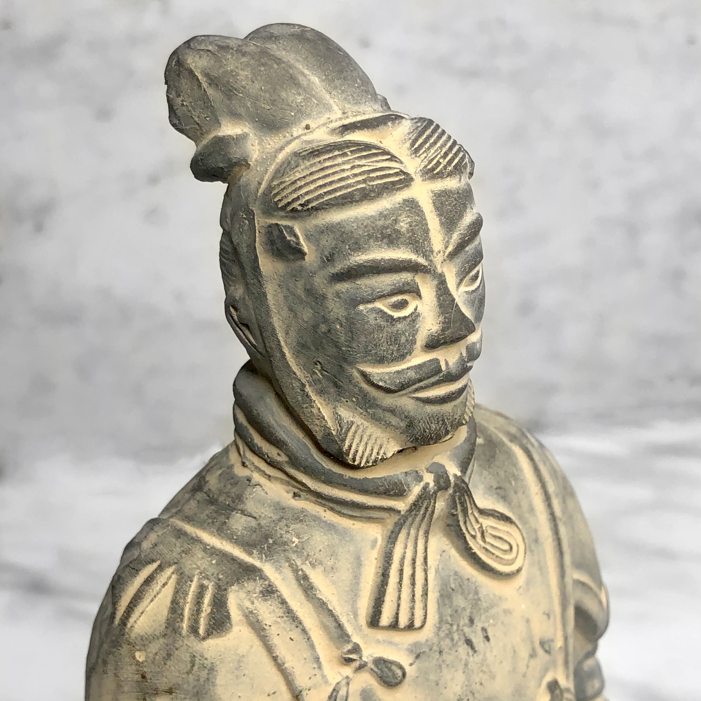 Vintage Chinese Army Terracotta Warrior Statue Figure - Scranton Antiques