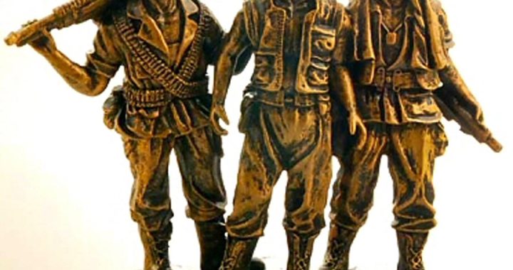 vietnam memorial soldier statue Vietnam memorial statue of 3 soldiers restored