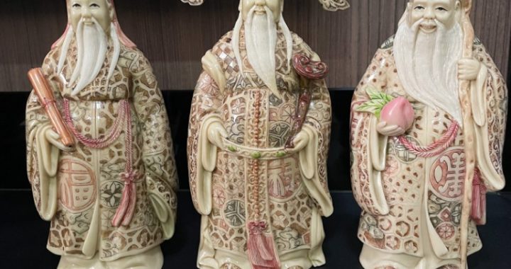 fu lu shou figurines for sale Lu shou luk sau correct fuk placing figurines geomancy