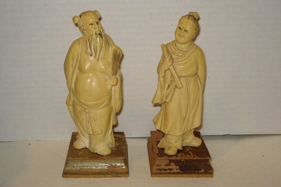 ivory chinese statue Chinese ivory antique carved lot 18th beauty