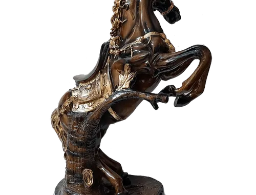 vastu horse statue Standing horse statue metal horse showpiece for vastu wealth, income