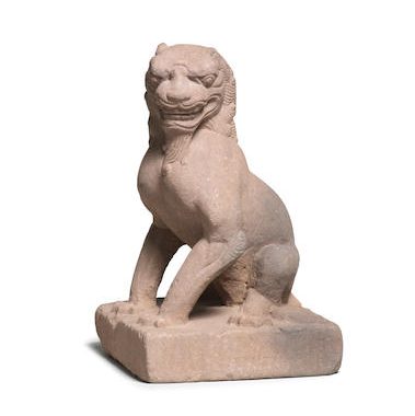 tang dynasty lion statue Bonhams : a stone figure of a seated lion tang dynasty