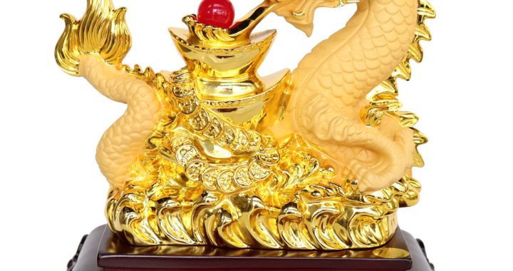 red chinese dragon statue Chinese japanese red dragon statue figurine sculpture retail $120 in