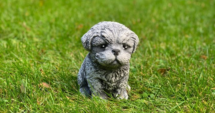 shih tzu ceramic statue Vintage shih tzu dog breed sculpture probably italian 10w x 10h