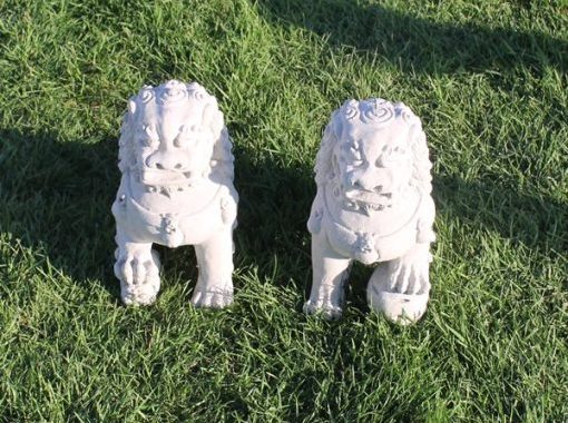 garden foo dogs Miniature garden foo dogs set for miniature or fairy gardens – two