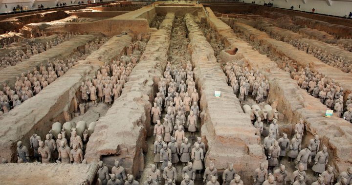 buried statues in china China’s terracotta warriors march back into uk