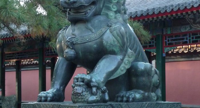 large foo dog garden statue Large foo dog-right