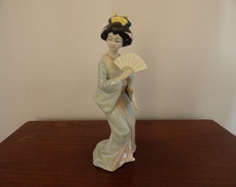 oriental lady figurines Lladro japanese porcelain figures ladies lot five sold