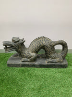 asian dragon garden statue Zaer ltd. metal dragon statue decoration (high wings, tail up