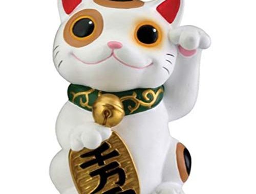 chinese cat statue waving arm Cat waving chinese lucky hand gold feng maneki neko shui wealth decor statue