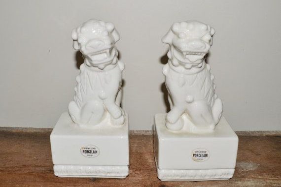 white foo dog statue Foo chairish