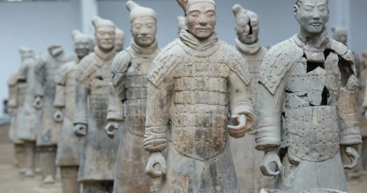 statue of chinese warrior Chinese warrior statue archer 170 cm