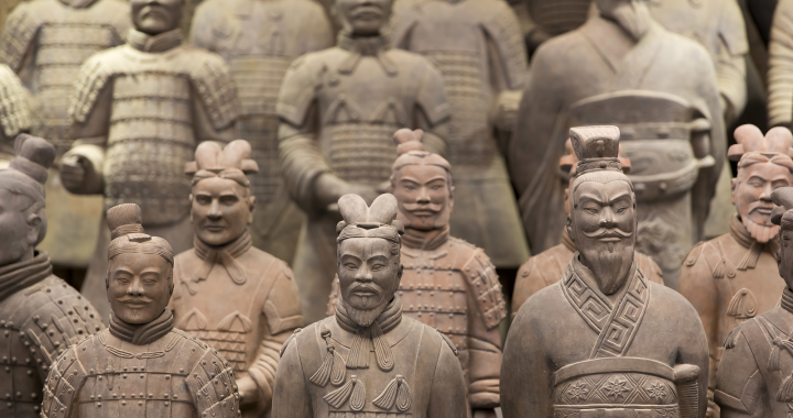 ancient chinese soldier statues There are 8,000 known terracotta warriors. but archaeologists in china